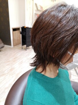 ルシードスタイル クリザンテーム 白髪染め/白髪ぼかし/ハイライト/カラー/ショート