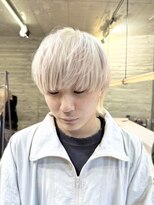 ヲタク(wotaku.)&nbsp;メンズハイトーンホワイトシルバーウルフカット抜きっぱなし