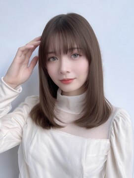 ユーフォリア 銀座(Euphoria) シアーカラー/セミディ/韓国ヘア/顔周り/透明感/くびれヘア/25