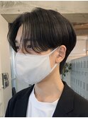 センターパートカルマヘアニュアンスパーマ韓国シャドウパーマ