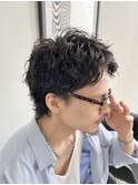 スパイラルパーマショートウルフ新潟万代