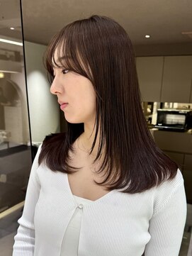 メゾンマイル 恵比寿(maison mile) グレージュカラー/髪質改善/暗髪/レイヤーカット[恵比寿駅]