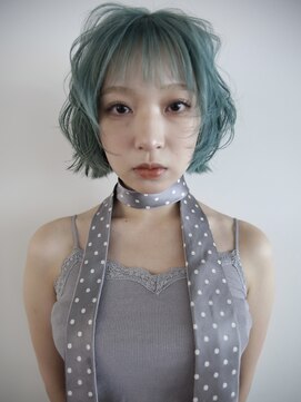 キャロルガーデンズ ボコカ 表参道(Carroll Gardens bococa) 【riNa】ペールグリーン、ペールブルー、ミントグリーン、ボブ