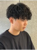 波巻きスパイラルパーマツイストスパイラルパーマシャドウパーマ