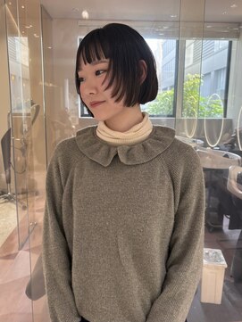 マイル 渋谷(mile) フェイスレイヤー×ミニボブ