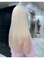 ラピス 渋谷本店(Lapis)&nbsp;ホワイトカラー/ブロンド/シールエクステ/髪質改善