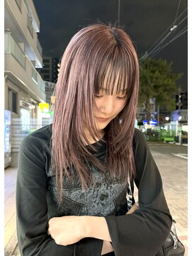 ユニークノベル 中央林間(unique novel) トーン指定内で可愛くしたい！派手じゃないピンクベージュ