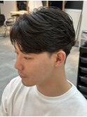 曲がる縮毛矯正/縮毛矯正/センターパート/千葉駅/千葉/齊藤大樹