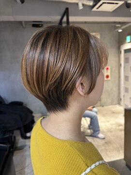 エリマ 調布(elima) レディースコンパクトショートモカブラウンワンカラー