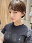 20代/30代/ニュアンスカラー/小顔/前髪カット/ショート/表参道