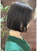 人気のミニボブ×オリーブグレージュ★中村大輔