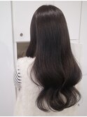 グレージュ ブリーチなしダブルカラー アッシュ オリーブ 透明感