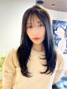 ロングレイヤーカット*前髪カット*シースルーバング*髪質改善