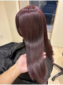 ワインレッド◯ブリーチカラー