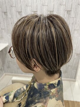 ショート/ハイライト/ロングレイヤー/髪質改善/円山/白髪ぼかし