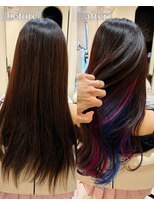 アッシュ 西荻窪店(Ash)&nbsp;【劇的Before/After】カット＋多色インナーカラー