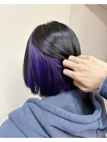 アッシュ 西荻窪店(Ash)&nbsp;大人可愛いボブ×ディープパープルインナーカラー