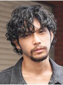 銀座シャドウパーマニュアンスパーマツーブロックメンズパーマ