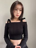 ミンクス 原宿店(MINX)&nbsp;ミルクブラウン ダークパープル レイヤーカット 大人ヘア 原宿
