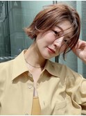 チェリーブラウンルミエールジンジャー外ハネボブハイライト