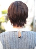【40代50代に人気の白髪染めアッシュ】ボブレイヤー