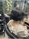 大人可愛い黒髪ショートボブ！！！
