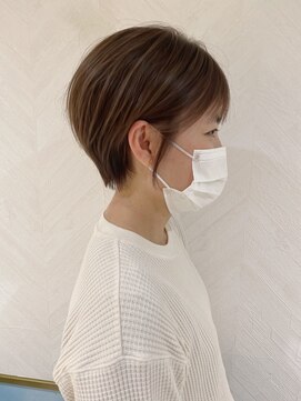 ロンド ストラーダ 心斎橋(Lond strada) ショート×ハイライト白髪ぼかし×シルキーベージュ[心斎橋]