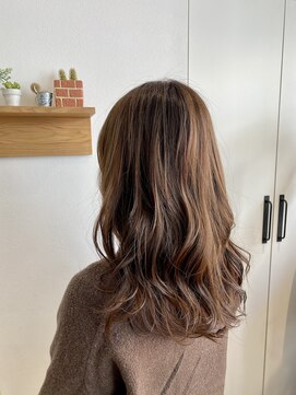 ブロッサム 北浦和店 カカオブラウンベージュショコラカラー北浦和髪質改善