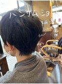 黒髪/ハンサムショート