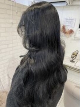 ディア(.eer) 【カラー＋エクステ】ブルーブラック