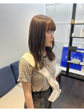 トレス(TRESS) セミロング/オリーブベージュ/透明感ニュアンスカラー