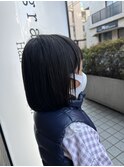 切りっぱなしボブ プツッとボブ キッズカット かわいい髪型