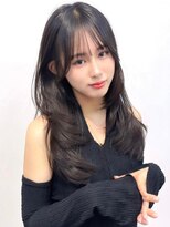 ノク 渋谷(nok)&nbsp;黒髪レイヤーカット_イメチェン美髪外ハネボブホワイトブロンド