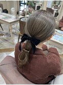 【crop es辻堂　藤田】ツヤツヤポニーアレンジ