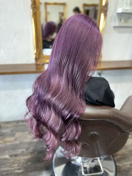 フリーク 石岡店(FREAK) 全頭ブリーチ【ピンク系】