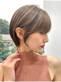 30代40代大人女性/前髪ありショートボブ/ショートヘア/髪質改善