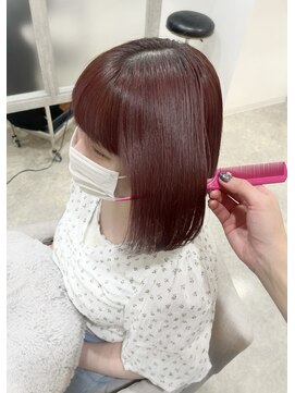 オーセンヘア(AUTHEN.HAIR) 髪質改善カラー チェリーレッド