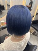 ホワイトグレージュミニウルフチェリーブラウンデジタルパーマ