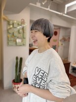 アンドチル 渋谷(AND CHILL)&nbsp;マッシュショート/アンブレラカラー/ブルーシルバー