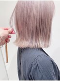 Say.外ハネボブブリーチハイトーンミルクティーベージュ表参道