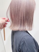 Say.外ハネボブブリーチハイトーンミルクティーベージュ表参道