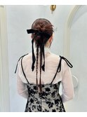 三つ編みアレンジ
