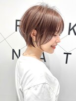 ハルキミナト ジャパン ヨコハマ(HARUKI MINATO japan YOKOHAMA)&nbsp;大人ショート/縮毛矯正/学割U24/ブルーカラー/くすみベージュ