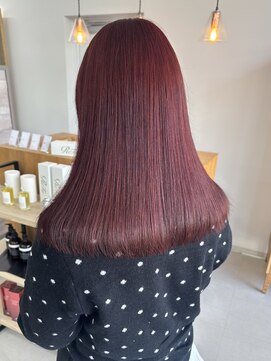 ミリ 奈良店(mm) レッド/近鉄奈良/赤/ダブルカラー/髪質改善/学割/艶髪/暖色