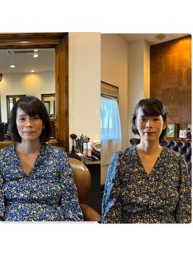 ボウベルズ ヘア アンド メイクアップ ドレッシング Bowbells hair&make up dressing ハーフアップシニヨン