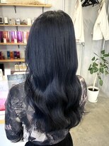 シェル 津山の手店(shel)&nbsp;10代20代30代髪質改善韓国風ブルーブラックカラー