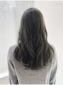 20代30代◎冬のブリーチなしカラーオリーブグレージュ