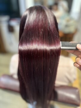 アローズ 大牟田店(arose) ダメージレス髪質改善回数が増えるほど、艶が増す