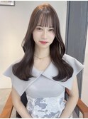 【美髪】ピンクブラウンエアリーロング似合わせカット
