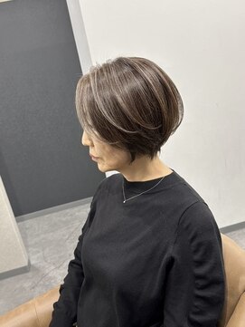 白髪ぼかし/白髪ぼかしハイライト/脱白髪染め/白髪染め/透明感